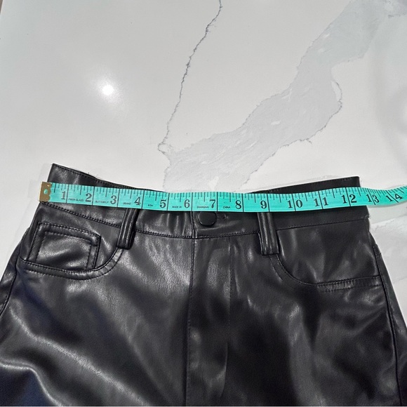 NWOT Vegan Leather Boot Cut Pants - Picture 13 of 16